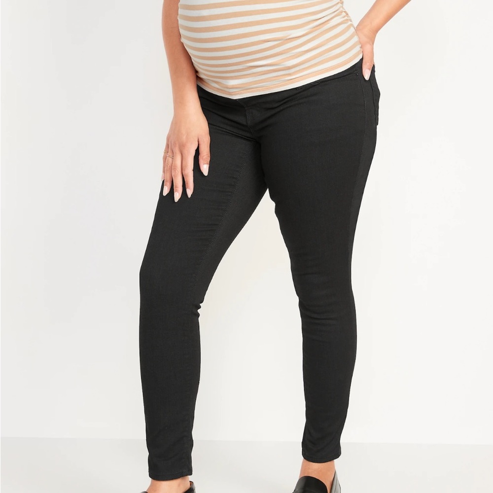 Old Navy Skinny Jeans Black Maternity